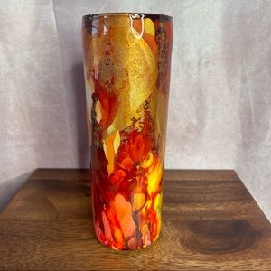 Handcrafted Alcohol Ink Epoxy Stainless Steel Insulated Skinny 20 oz. Tu…